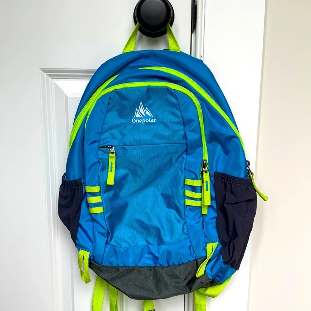 Kids Blue & Lime Backpack